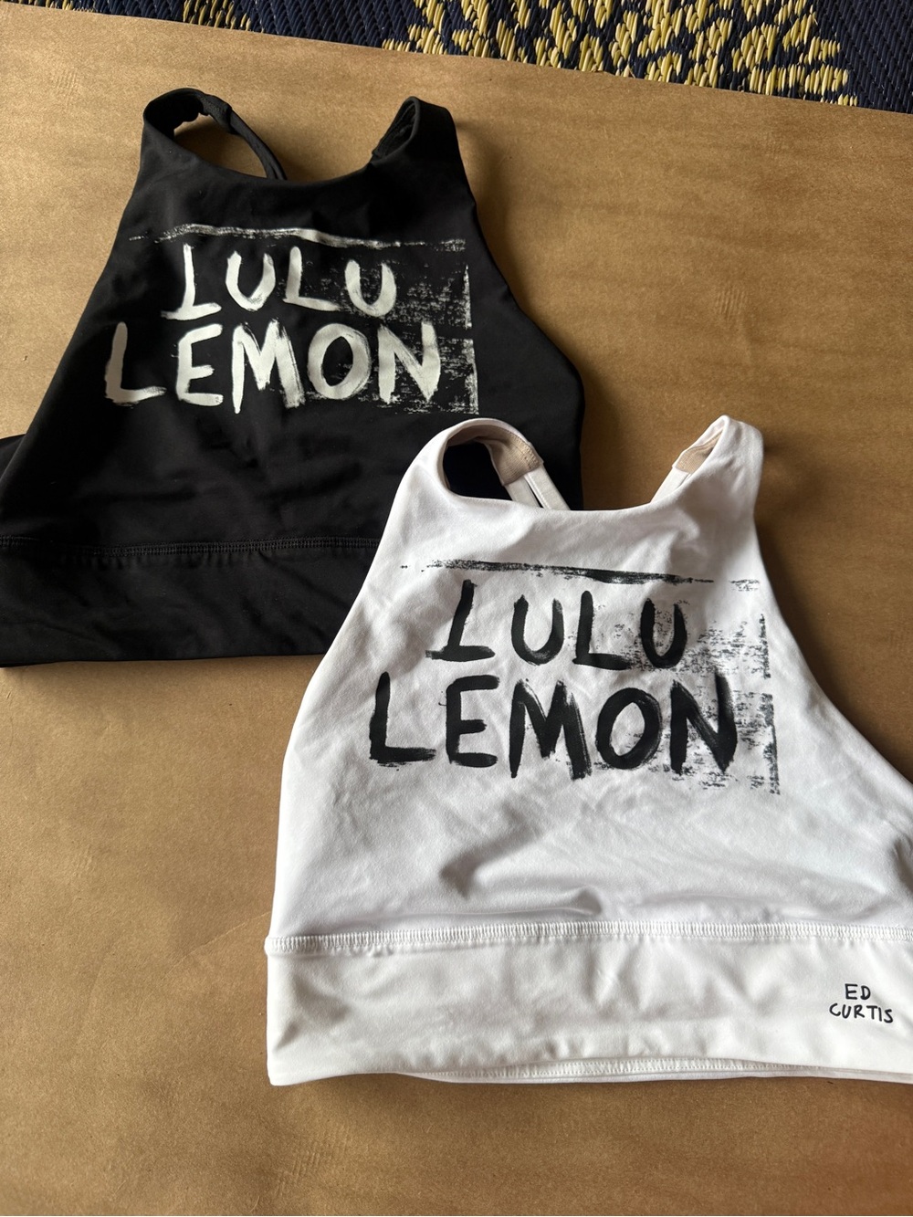 lululemon athletica Black and White Graphic Sports Bras (2-Pack)
